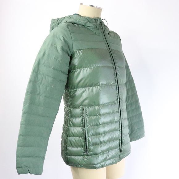 NWT Adidas Cozy Down Olive Jacket W003 - Picture 6 of 7
